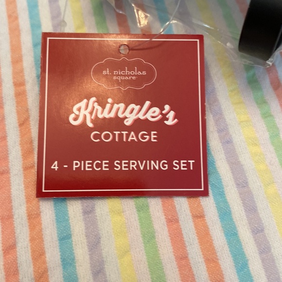 St. Nicholas Square Holiday Sleigh Dish Set - Red, Green, White - Picture 3 of 4